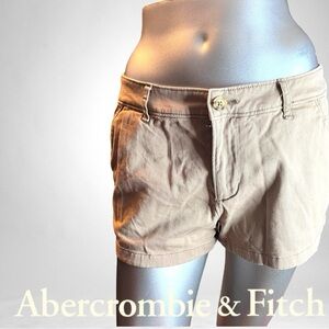 Abercrombie and Fitch women’s khaki shorts - Size 8 Waist 29